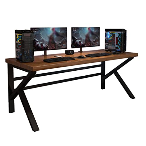 Escritorio de computadora Solid Wood Computer Desk Desktop Home Simple Modern Long Desk Double Desk Writing Desk Workbench，120/140/150/160/180/200/220/240/260/280/300cm (Size : 280x100x75cm)