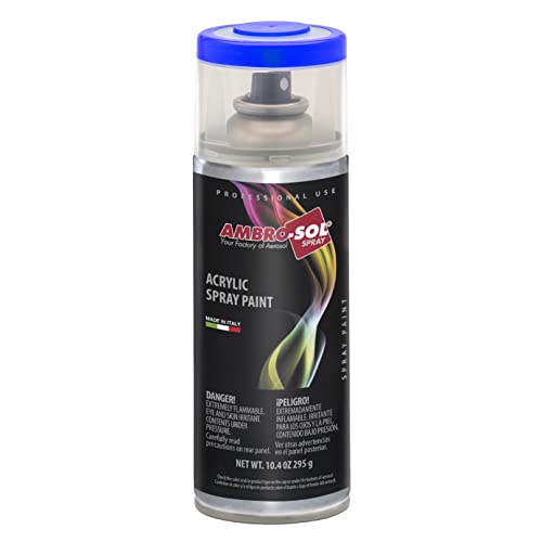 AMBRO-SOL - Pintura acrílica en spray, color Blanco Perla, RAL 1013, resultado profesional en múltiples superficies, exteriores e interiores, 400 ml