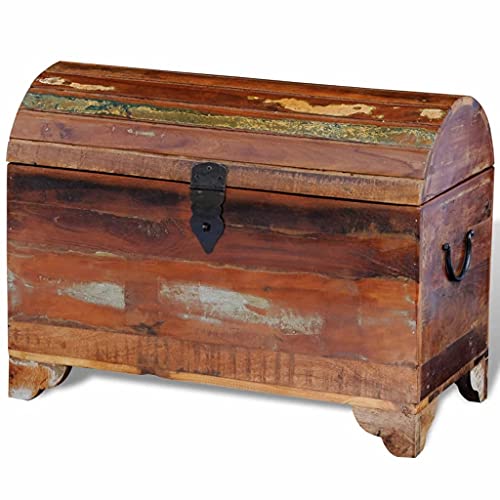 Baúl de almacenaje de madera maciza reciclada
