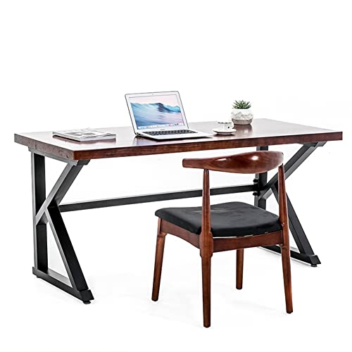 Escritorio de computadora Juego de escritorio y silla de madera maciza simple y moderno, escritorio de computadora de oficina en casa, escritorio de estudio, estación de trabajo de escritorio de juego