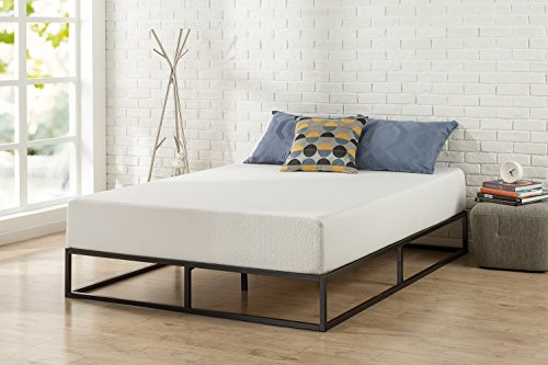 Estructura de cama metálica ZINUS Joseph 25 cm | Base para colchón | Somier de láminas de madera | Almacenamiento debajo de la cama | 150 x 200 cm | Negro