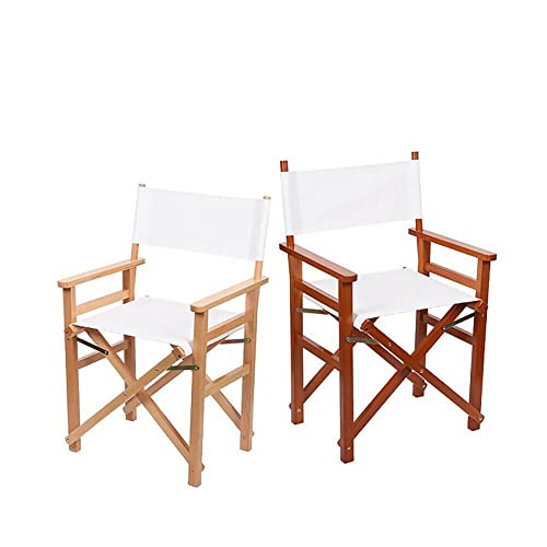FACULX Lienzo de repuesto para silla, kit de funda de silla de directores informales, fácil de limpiar, asiento y respaldo de lona de repuesto con palo de madera para silla de director de hogar