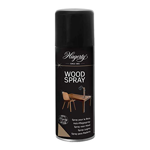 Hagerty Wood Spray 200 ml I Spray para limpiar, hidratar y proteger superficies y artículos de madera I Revitaliza y devuelve el brillo a cualquier mueble o superficie de madera sin dañarlo