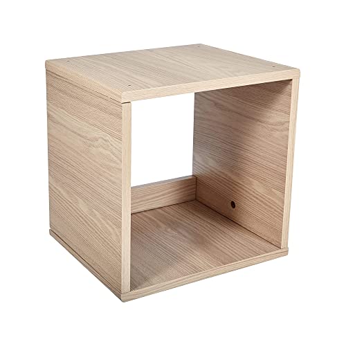 Iris Ohyama, Amario de madera / ahorro de espacio / estante de madera / unidad de almacenamiento / casillero, Facilidad de montaje, simple y diseño, Oficina, Casa - QR Box - QR-34 - Marrón claro