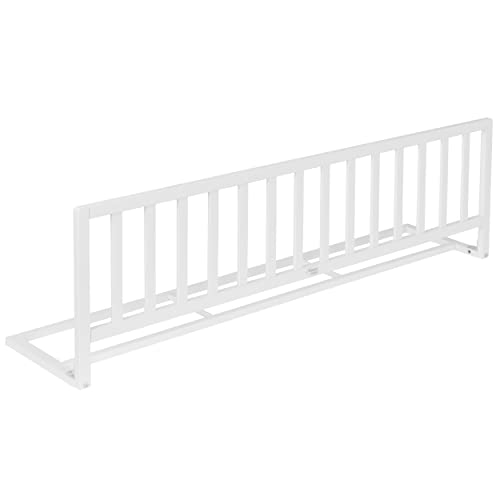 IB-Style - Barrera de cama «Flamo» | 140 cm x 42 cm | Hecho de madera maciza | Color: blanco