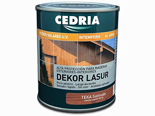 TEKA Lasur protector madera exterior al agua Cedria Dekor Lasur 750 ml