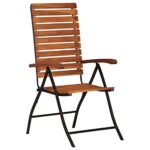 Sillas de jardín, sillas de madera de estilo vintage, 2 piezas para patio trasero